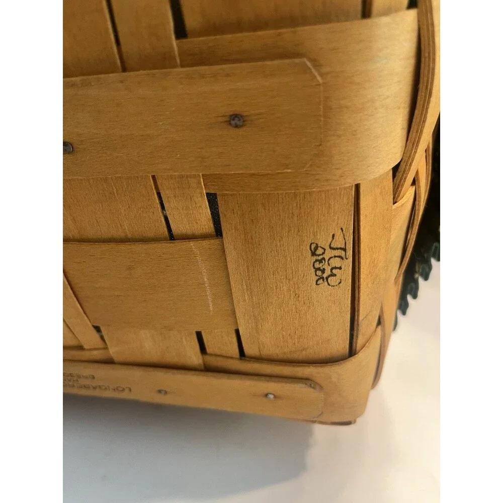 5 Longaberger Basket Pie Bee Small Key Sage Green Traditions Liner Protectors